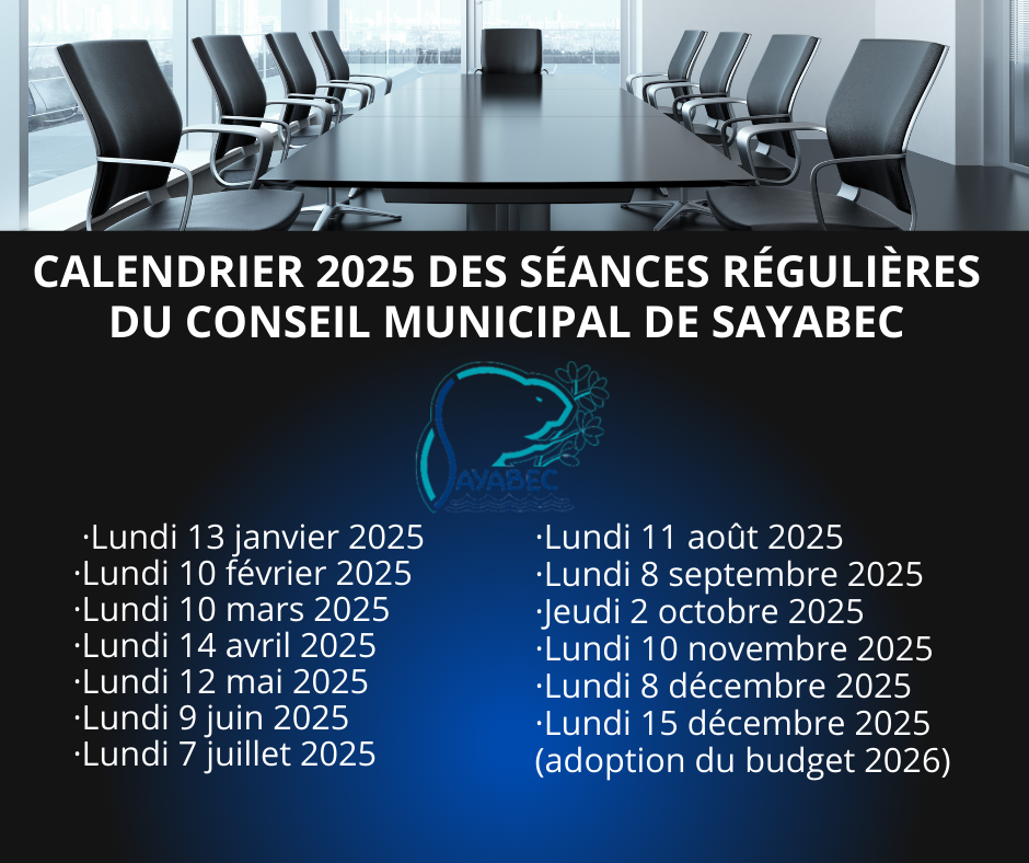 Calendrier 2025