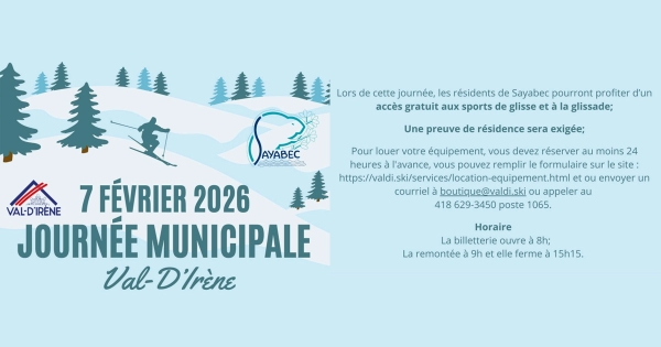 Journ&eacute;e gratuite &agrave; Val-d'Irene